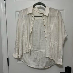 Linen button down